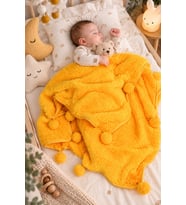 Pabteks Bebek/Çocuk Battaniyesi (Sarı)