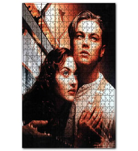 Cakapuzzle Titanic Leonardo Di Caprio ve Kate Winslett Puzzle Yapboz MDF (Ahşap) (255 Parça)