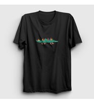 Presmono Unisex Beyaz Little Alligator Timsah T-Shirt 288438tt (Siyah)