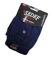 Sedef Yıldızı Erkek Düğmeli Penye Boxer 1094 - 6 Adet (Lacivert)