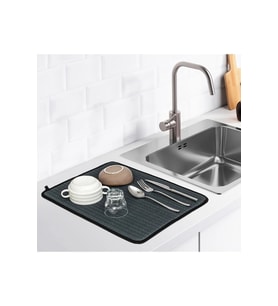 Bulaşık Kurutma Matı Bulaşık Matı 35x45 (Siyah)