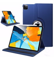 Apple iPad Pro 12.9 4. Nesil 2020 Kılıf 360 Dönebilen Standlı Case A2229 A2069 A (Lacivert)