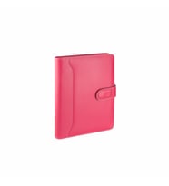 Organizer Ajanda Kılıflı Tarihsiz Çizgili 160 Yaprak 17x24 Defterli Dilli Mıknatıslı Rainbow Vegan 20x26 cm (Fuşya)