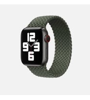 Apple Watch 7/8/9 41mm Kordon Medium Örgü Solo Loop Kordon 32 (Yeşil)