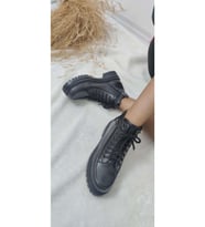 ÇİĞDEM GERÇEK DERİ YEŞİL BAĞLI KADIN BOT (B1A) - YEŞİL - 36 - ST01198-YEŞİL-36 (Siyah)