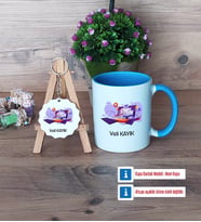 Bilgisayar Mühendisi Kupa Bardak Kırmızı ve Ahşap Anahtarlık Hediye (Model 3)