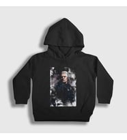 Presmono Unisex Çocuk Beyaz Geralt Of Rivia Dizi Witcher Kapüşonlu Sweatshirt 321119tt (Siyah)