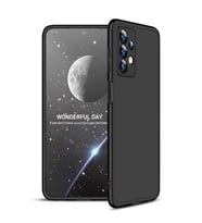 Samsung Galaxy A23 Kılıf 3 Parça Slim Sert Silikon Kapak AYS (Siyah)