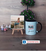 Diyaliz Hemşiresi Fotoğraflı Dekoratif Taş, Kupa Bardak Beyaz Hediye Tıp Bayramı Hediyesi Hemşireler Günü Hediyesi (Model 11)
