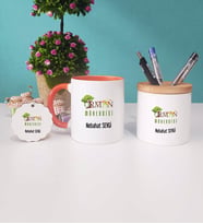 Orman Mühendisi Kupa Bardak Kırmızı Kalemlik ve Anahtarlık (Model 7)