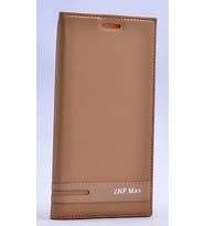 Asus Zenfone Max ZC550KL Kılıf Elite Kapaklı Kılıf (Gold)