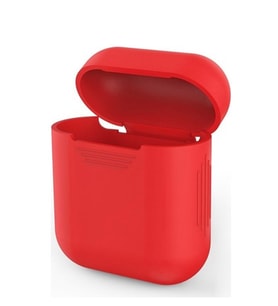 Microsonic Apple AirPods 1. Nesil / 2. Nesil Mat Silikon Kılıf (Kırmızı)