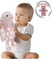 AYICIK HEDİYELİ ! Uyku Arkadaşım Uzun Kulak Bunny Peluş Tavşan 65 cm (Rose)
