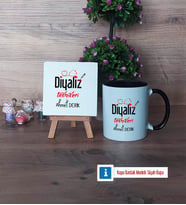 Diyaliz Teknikeri Dekoratif Taş, Kupa Bardak Kırmızı Hediye Diyaliz Teknikerine Hediye (Model 10)