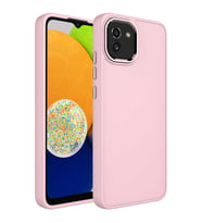 Galaxy A03 Kılıf Zore Luna Dışı Soft Yumuşak İçi Kadife Kılıf (Pembe)