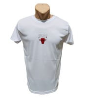Chicago Bulls Slim Fitt Tişört (Beyaz)