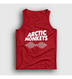 Presmono Unisex Sarı Cover Arctic Monkeys Atlet 12825tt (Kırmızı)