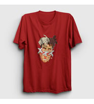 Presmono Unisex Sarı Melting XXXTentacion T-Shirt 47963tt (Kırmızı)