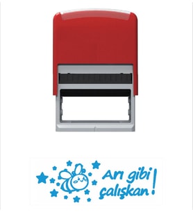 Arı Gibi Çalışkan Öğretmen Kaşesi (Mavi)