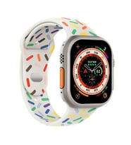 Microsonic Apple Watch Series 10 42mm Kordon Harmony Edition Siyah (Beyaz-İndigo)