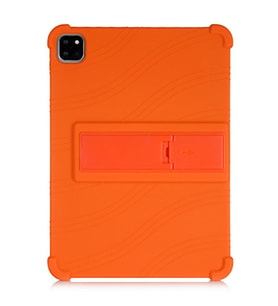 ALLY iPad Air 4 10.9 İnç Standlı Silikon Kılıf (Turuncu)