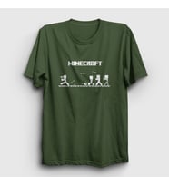 Presmono Unisex Sarı Arrows Minecraft T-Shirt 28979tt (Haki)