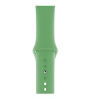 Apple Watch Uyumlu 44 mm Kordon Silikon Kayış Açık Yeşil