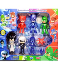 Pj Maskeliler 6 Lı Figür Seti 8 Cm Ve Aksesuarları 3366