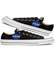 Nasa Tasarım Unisex Canvas Ayakkabı (Siyah)