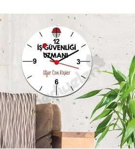 İş Güvenliği Uzmanı Duvar Saati 002