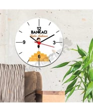 Bankacı Kadın Figür Duvar Saati
