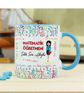 Matematik Öğretmenine Hediye Kupa Bardak