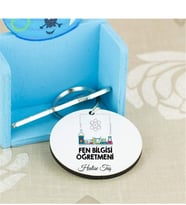 Fen Bilgisi Öğretmenine Hediye Anahtarlık