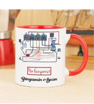 Perfüzyonist Kupa Bardak Kırmızı