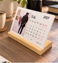 Sevgiliye Hediye 2027 Masa Takvimi Fotoğraf Baskılı