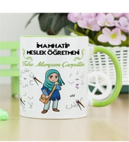 İmamhatip Meslek Öğretmenine Hediye Kupa Bardak - Yeşil