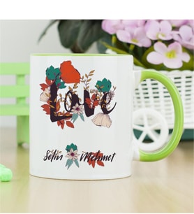 Love Çiçek Kupa Bardak