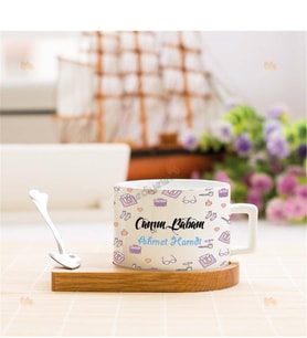 Canım Babam Ful Baskı Stantlı Fincan