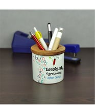 Edebiyat Öğretmeni Seramik Kalemlik 002