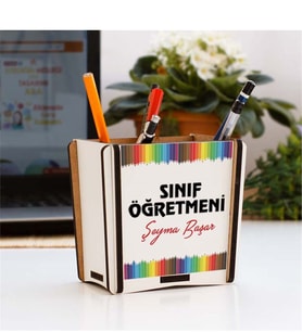 Sınıf Öğretmenine Hediye Kalem Tasarım Kalemlik