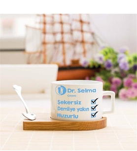 Doktor Çay Tasarımlı Stantlı Fincan