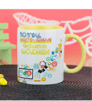 Sosyal Medya Uzmanı Kupa Bardak - Sarı
