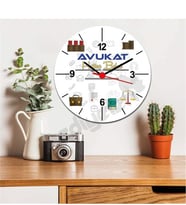 Avukat Sarı Tasarım Duvar Saati