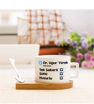 Doktor Kahve Tasarımlı Stantlı Fincan