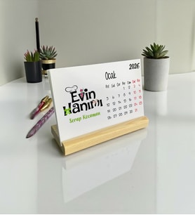 2026 Evin Hanımı Masa Takvimi