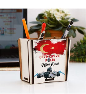 Çevik Kuvvet Polisi Bayrak Tasarım Kalemlik