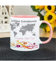 İletişim Danışmanı Kupa Bardak - Pembe