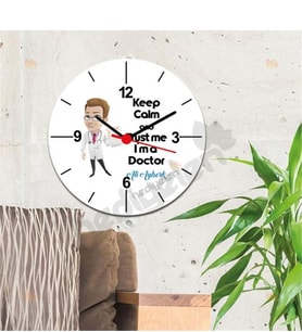 Keep Kalm Doctor Duvar Saati