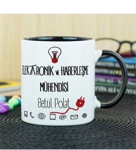 Elektronik Ve Haberleşme Mühendisi Kupa Bardak - Siyah