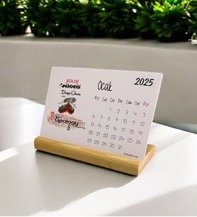 2025 Jeoloji Mühendisi Pembe Tasarım Masa Takvimi